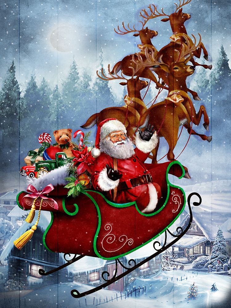 Santas Sleigh art print by Conrad Knutsen for $57.95 CAD