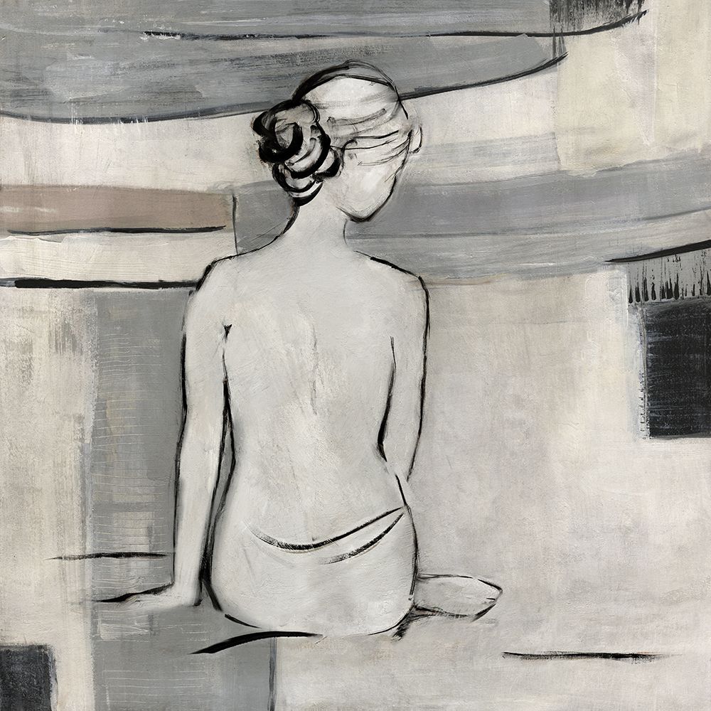 Abstract Bather I art print by Sally Swatland for $57.95 CAD