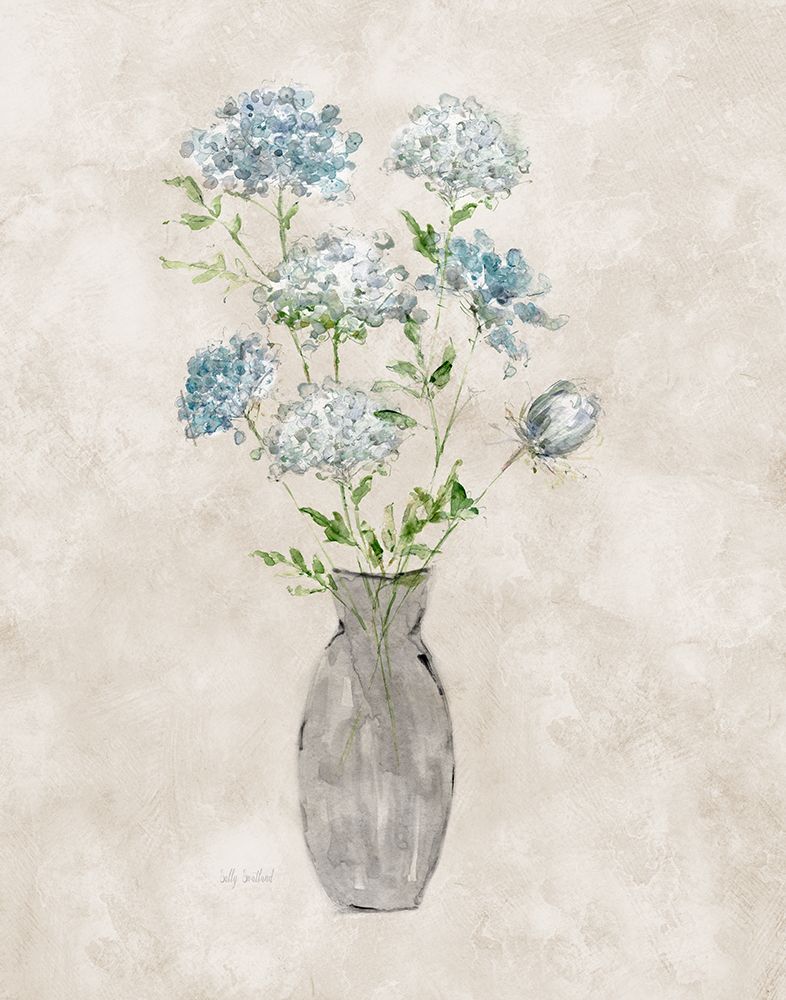 Blue Lace Bouquet II art print by Sally Swatland for $57.95 CAD