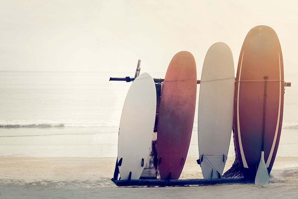 Waiting for the Surf art print by Mike Calascibetta for $57.95 CAD