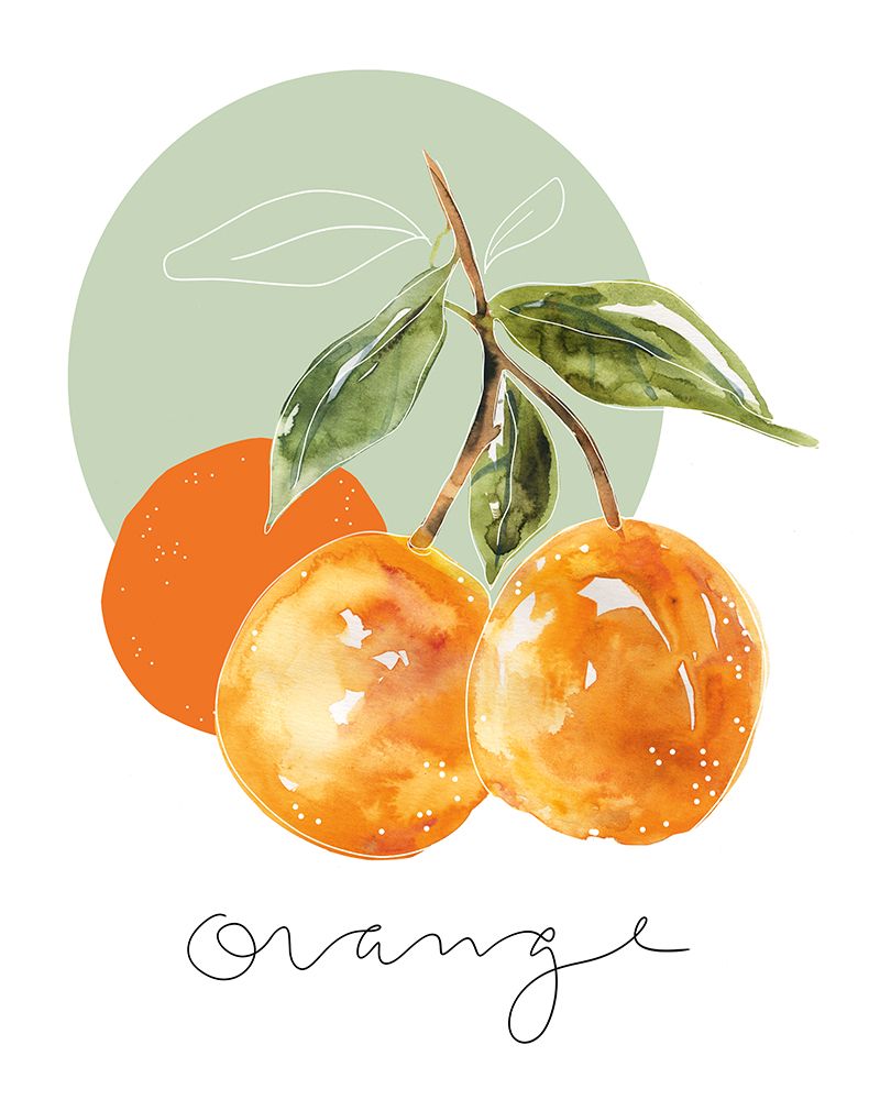 Orange art print by Carol Robinson for $57.95 CAD