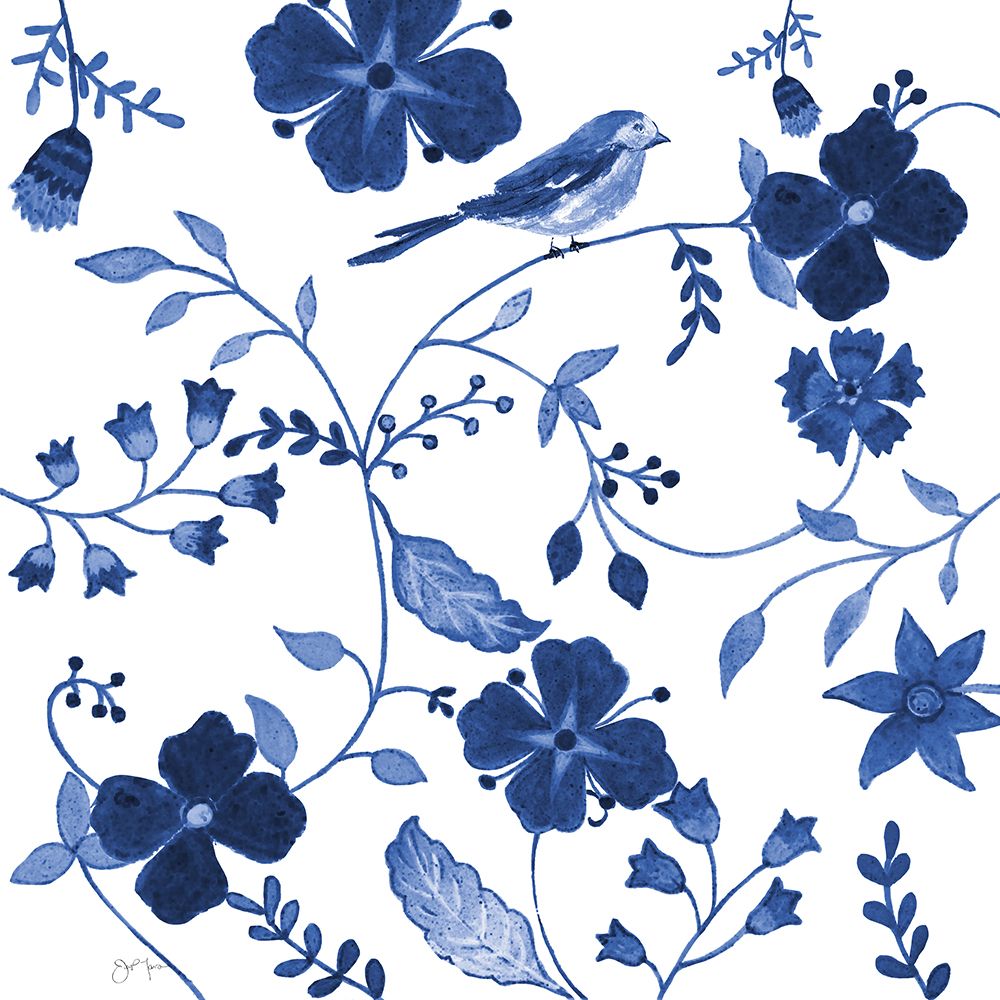 Jacobean Songbird II art print by Janet Tava for $57.95 CAD