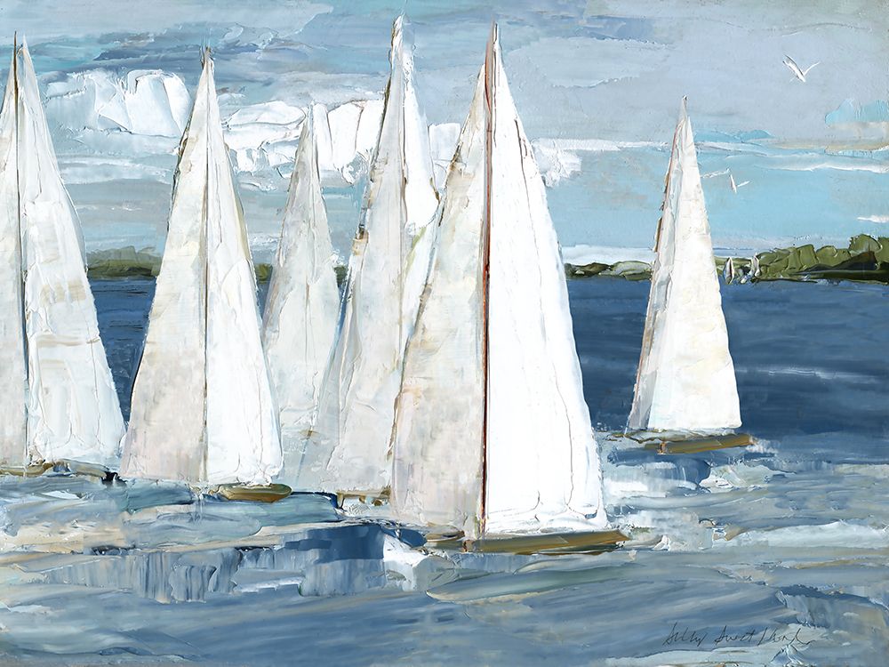 White Sails art print by Sally Swatland for $57.95 CAD
