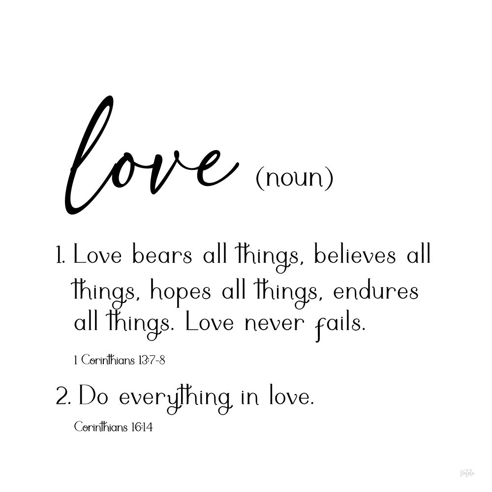 Love Definition art print by Natalie Carpentieri for $57.95 CAD