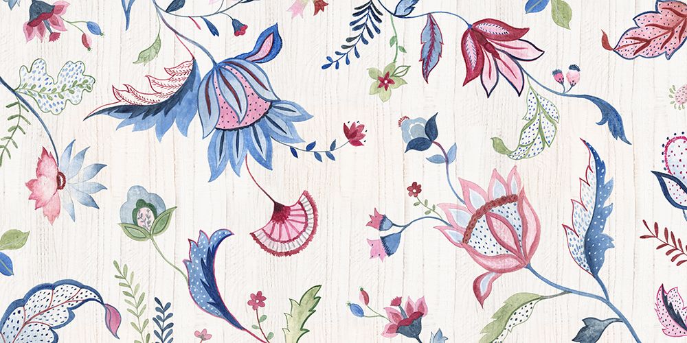 Jacobean Floral art print by Tava Studios for $57.95 CAD