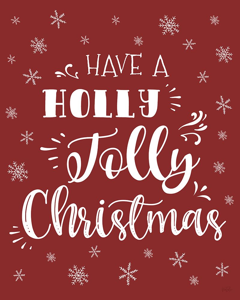 Holly Jolly Christmas art print by Natalie Carpentieri for $57.95 CAD
