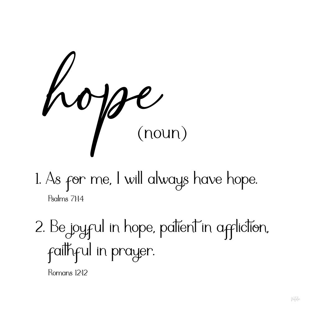 Hope Definition art print by Natalie Carpentieri for $57.95 CAD