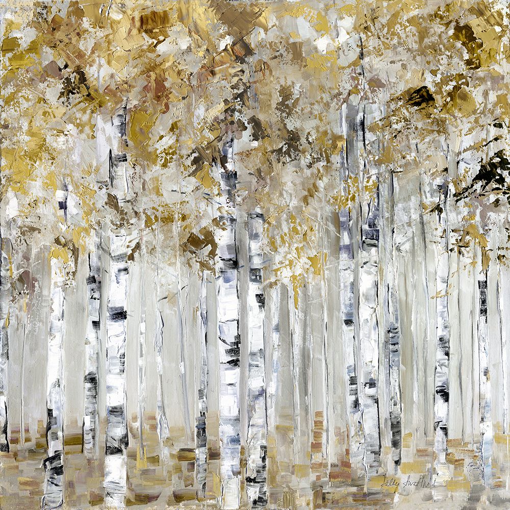 Neutral Birch Grove art print by Sally Swatland for $57.95 CAD