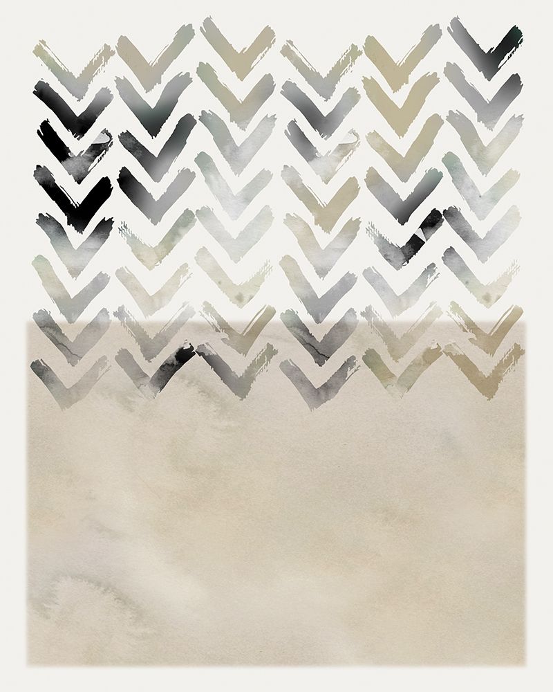 Neutral Chevron art print by Carol Robinson for $57.95 CAD