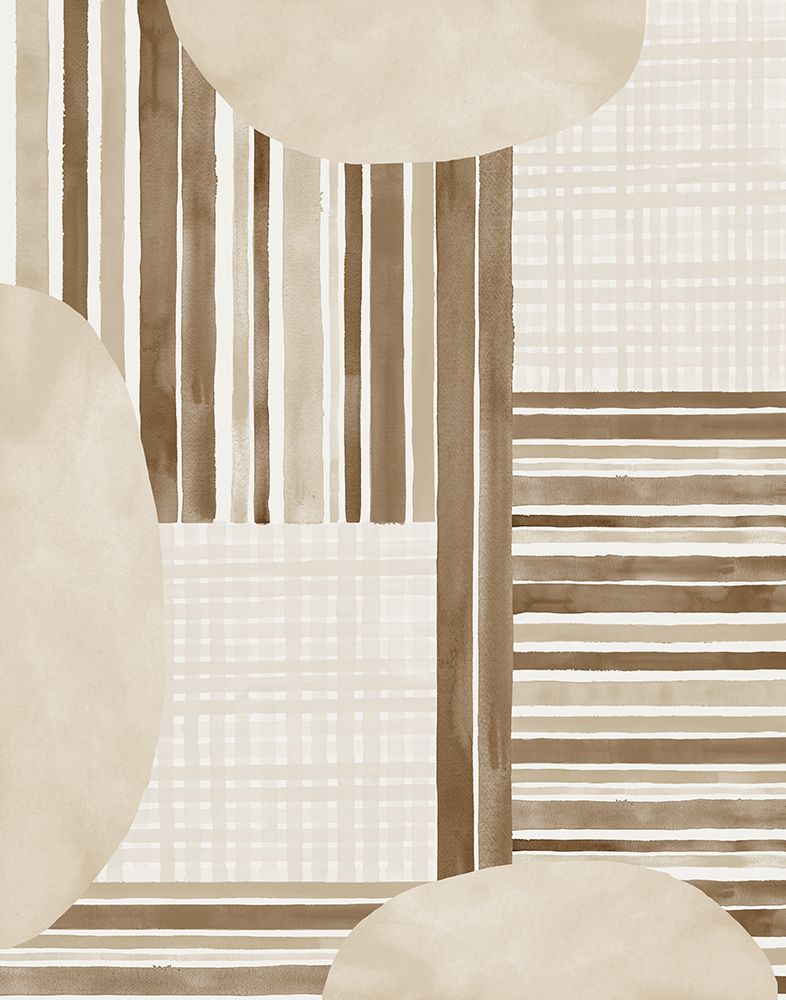 Neutral Stripes art print by Theresa Troise Heidel for $57.95 CAD