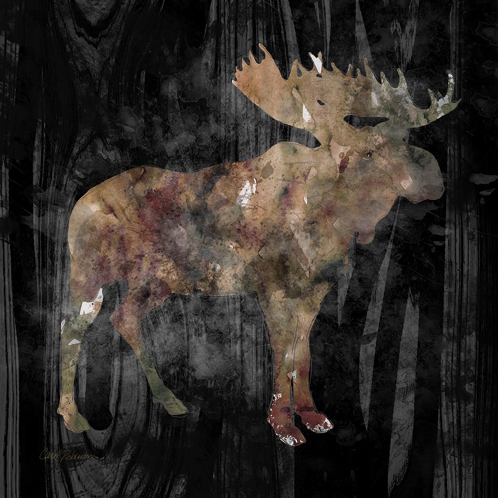 Forest Moose art print by Carol Robinson for $57.95 CAD