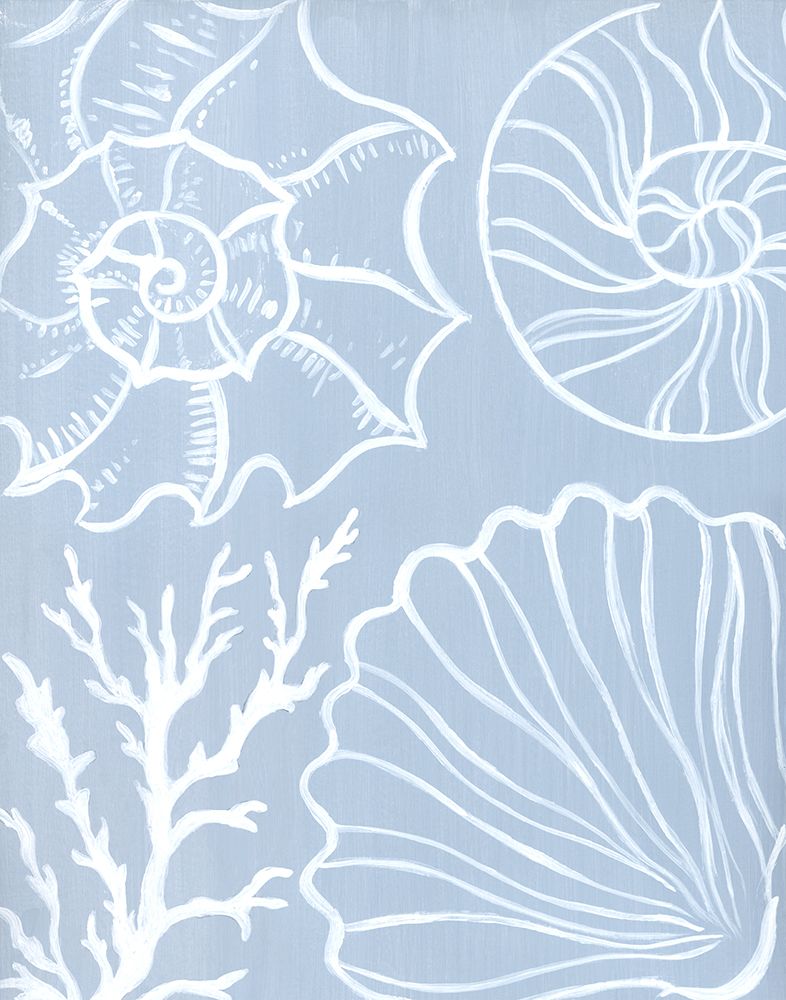 Shell Silhouettes I art print by Tava Studios for $57.95 CAD
