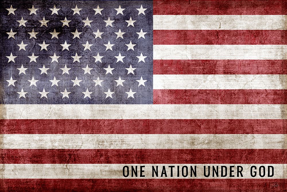 One Nation Under God Flag art print by Natalie Carpentieri for $57.95 CAD