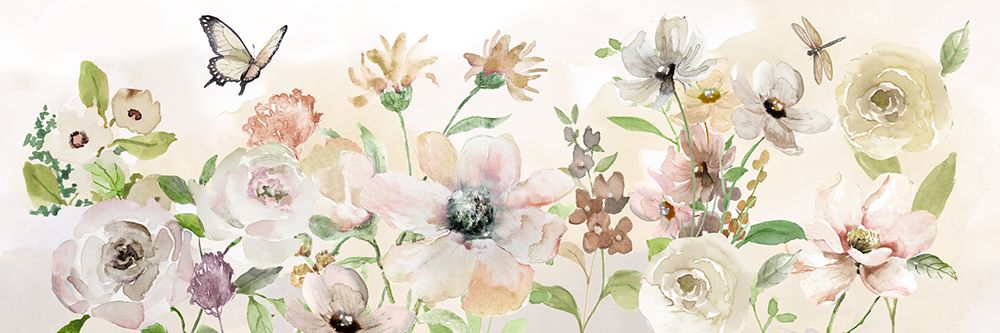 Paris Garden Blush art print by Nan for $57.95 CAD