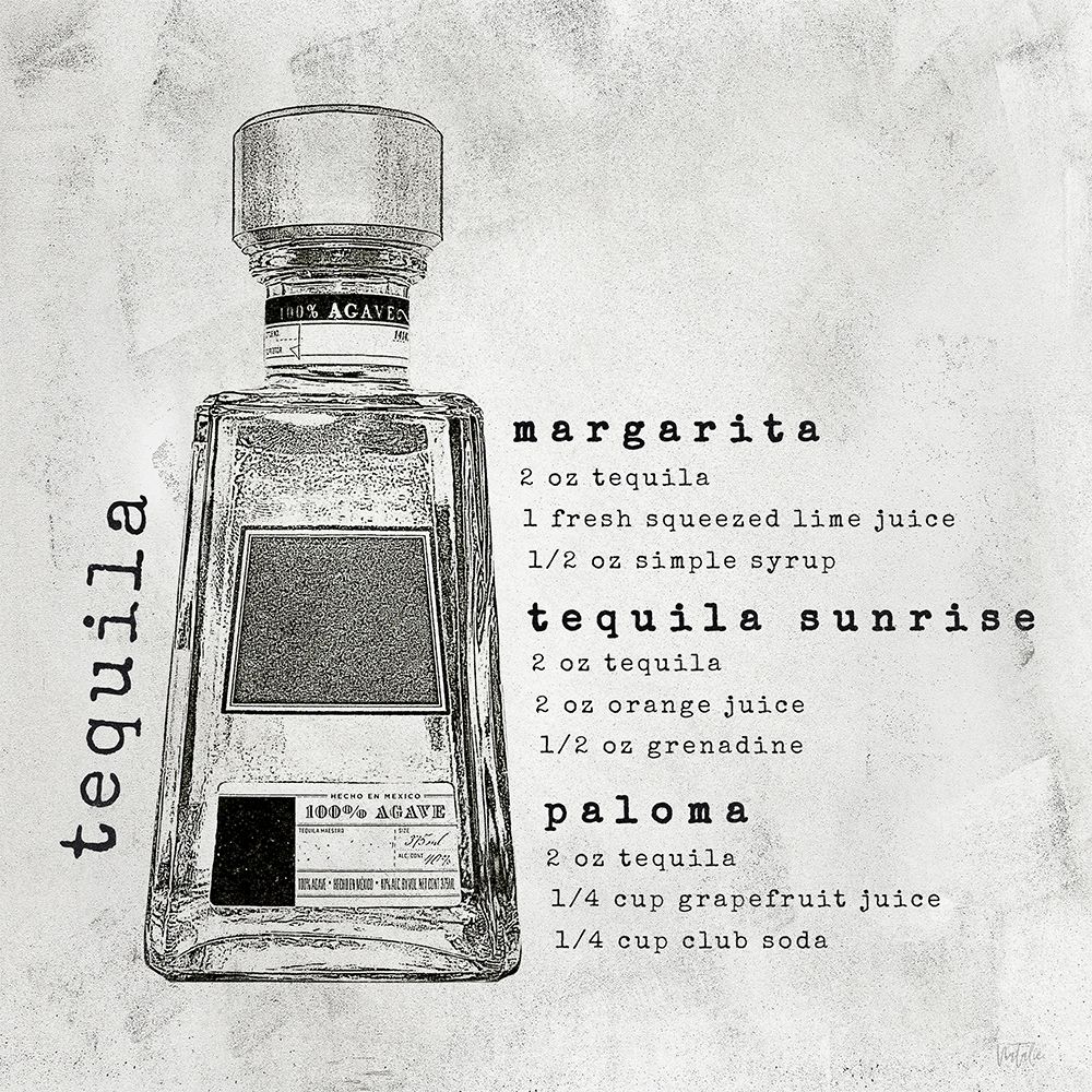 Bar Cart Tequila art print by Natalie Carpentieri for $57.95 CAD