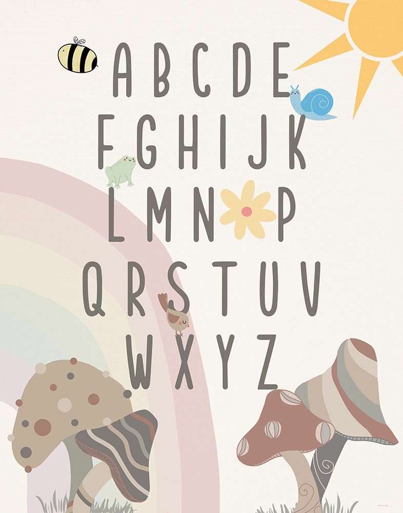 Garden Magic Alphabet art print by Daniela Santiago for $57.95 CAD
