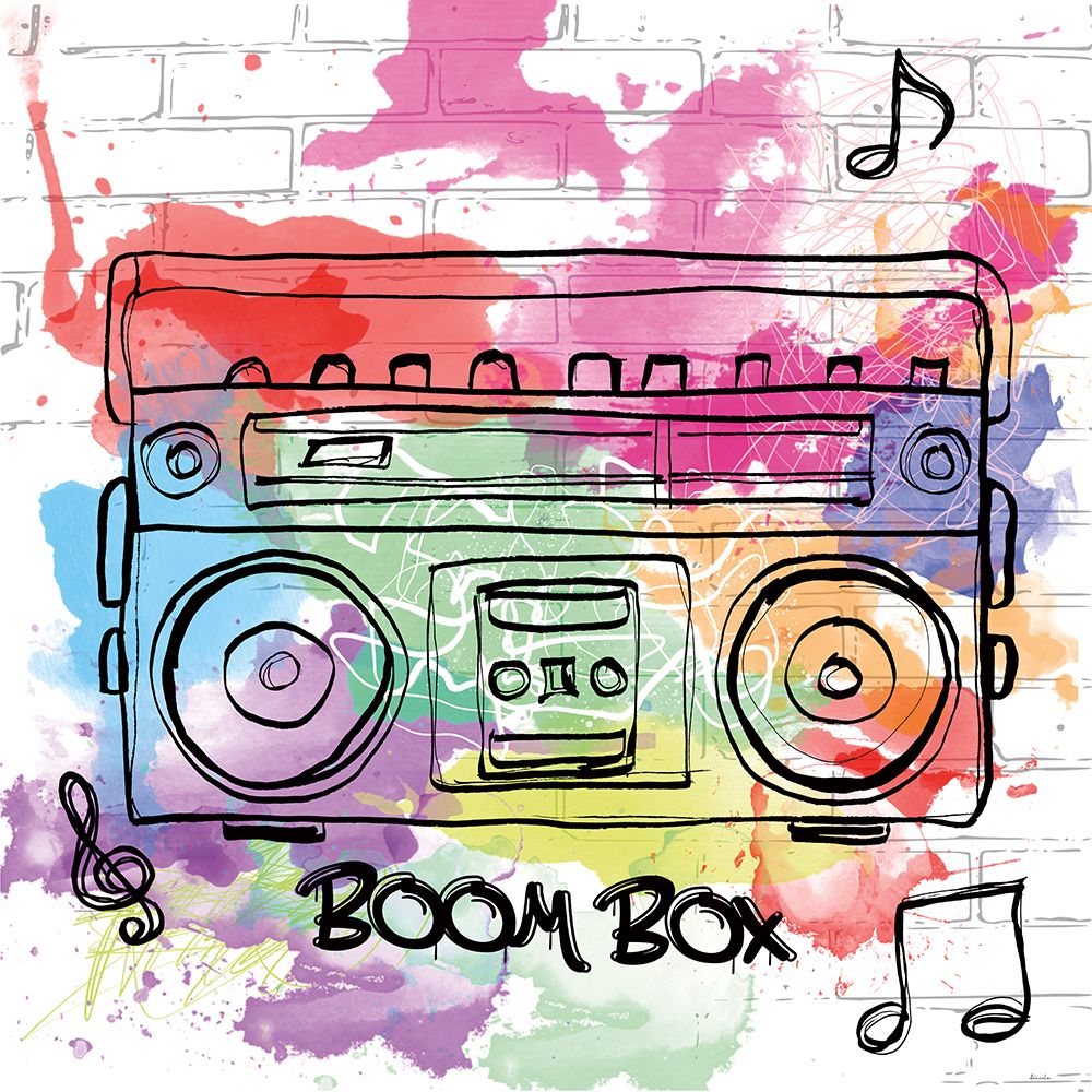 Boom Box art print by Daniela Santiago for $57.95 CAD