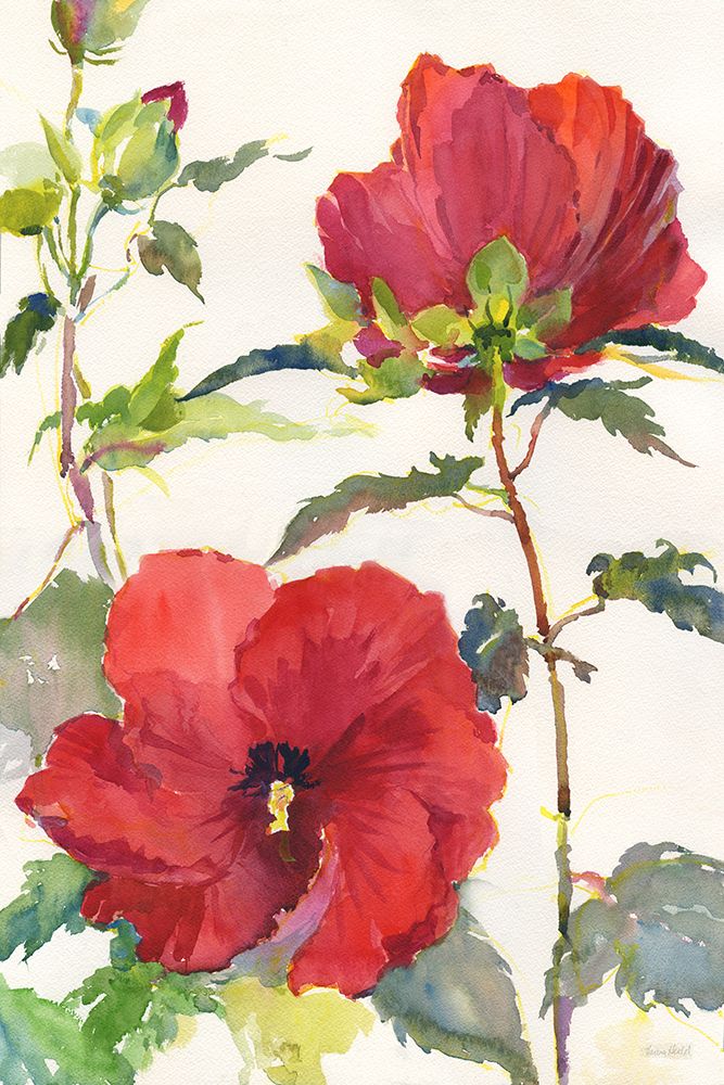 Hibiscus Glow II art print by Theresa Troise Heidel for $57.95 CAD