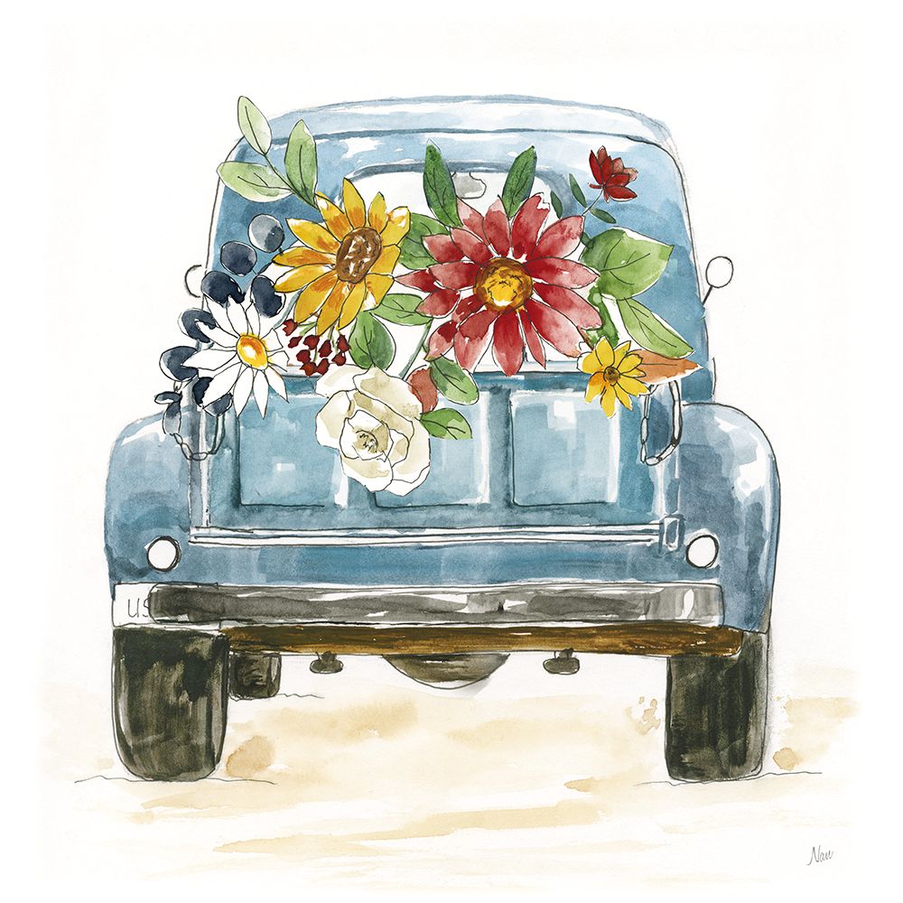 Autumn Truck art print by Nan for $57.95 CAD