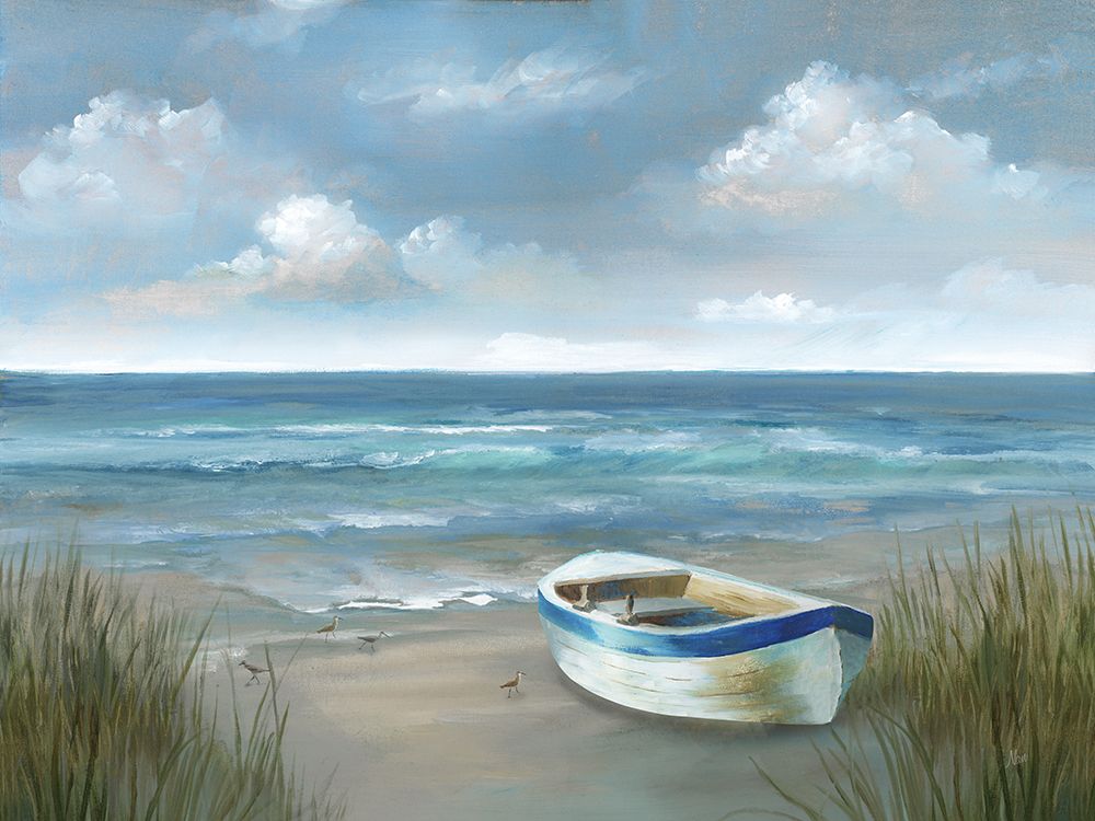 High Tide Boat art print by Nan for $57.95 CAD