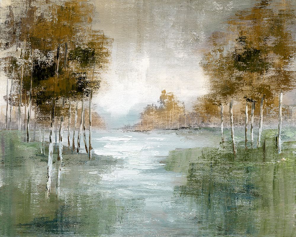 Fall Birch River art print by Nan for $57.95 CAD