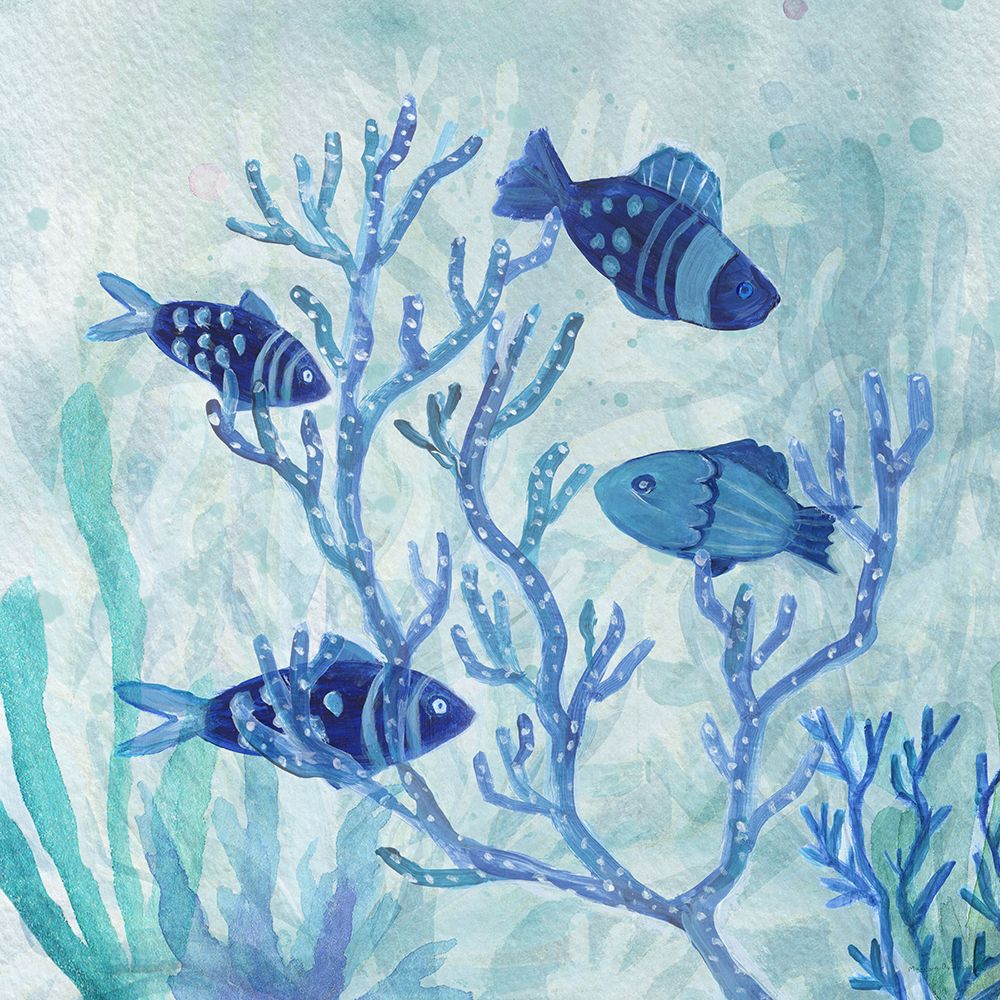 Blue Coral I art print by Marilyn Dunlap for $57.95 CAD