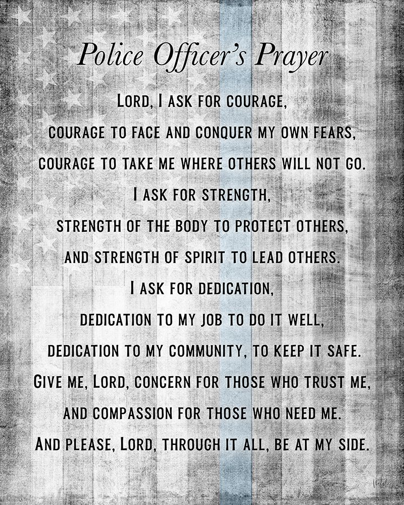 Police Prayer art print by Natalie Carpentieri for $57.95 CAD