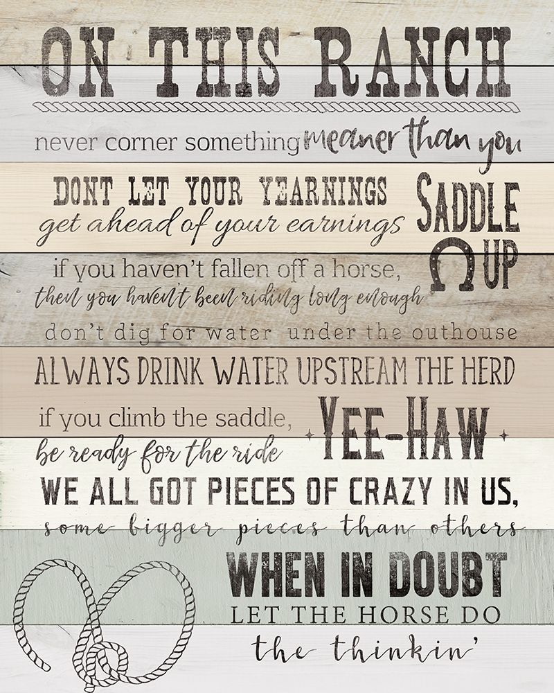 On This Ranch art print by CAD Design for $57.95 CAD