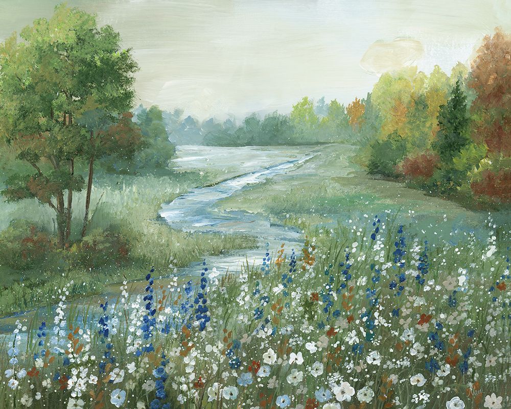 Meandering Stream art print by Nan for $57.95 CAD
