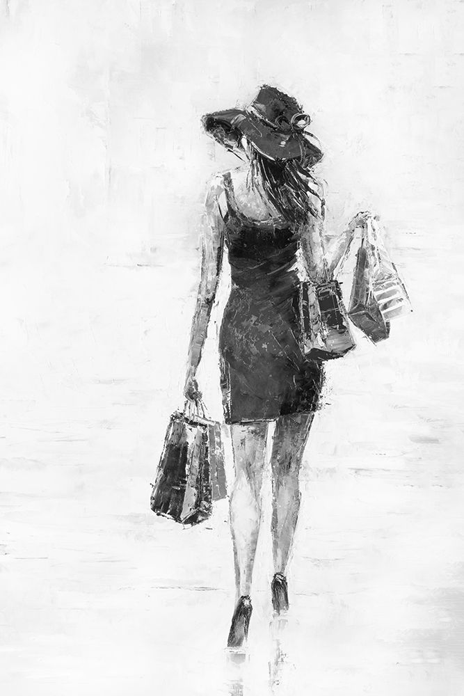 Shopping Day II art print by Jolanta Kowalik for $57.95 CAD