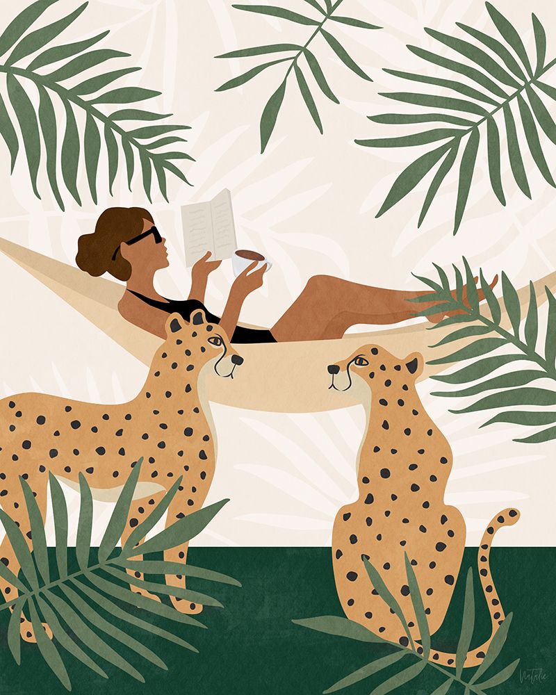 Tropical Reading I art print by Natalie Carpentieri for $57.95 CAD