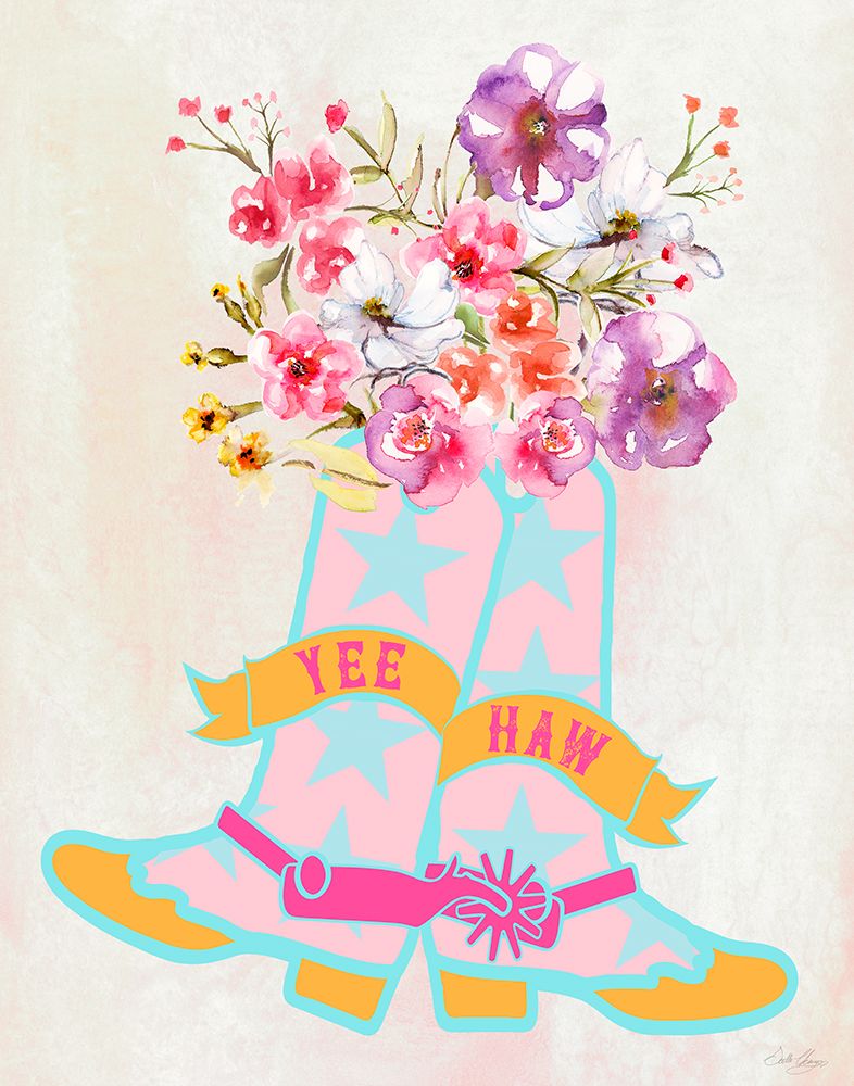Giddyap Cowgirl II art print by Stella Chang for $57.95 CAD