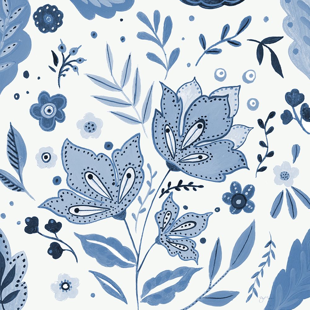 Providence Folk Flowers I art print by Tava Studios for $57.95 CAD