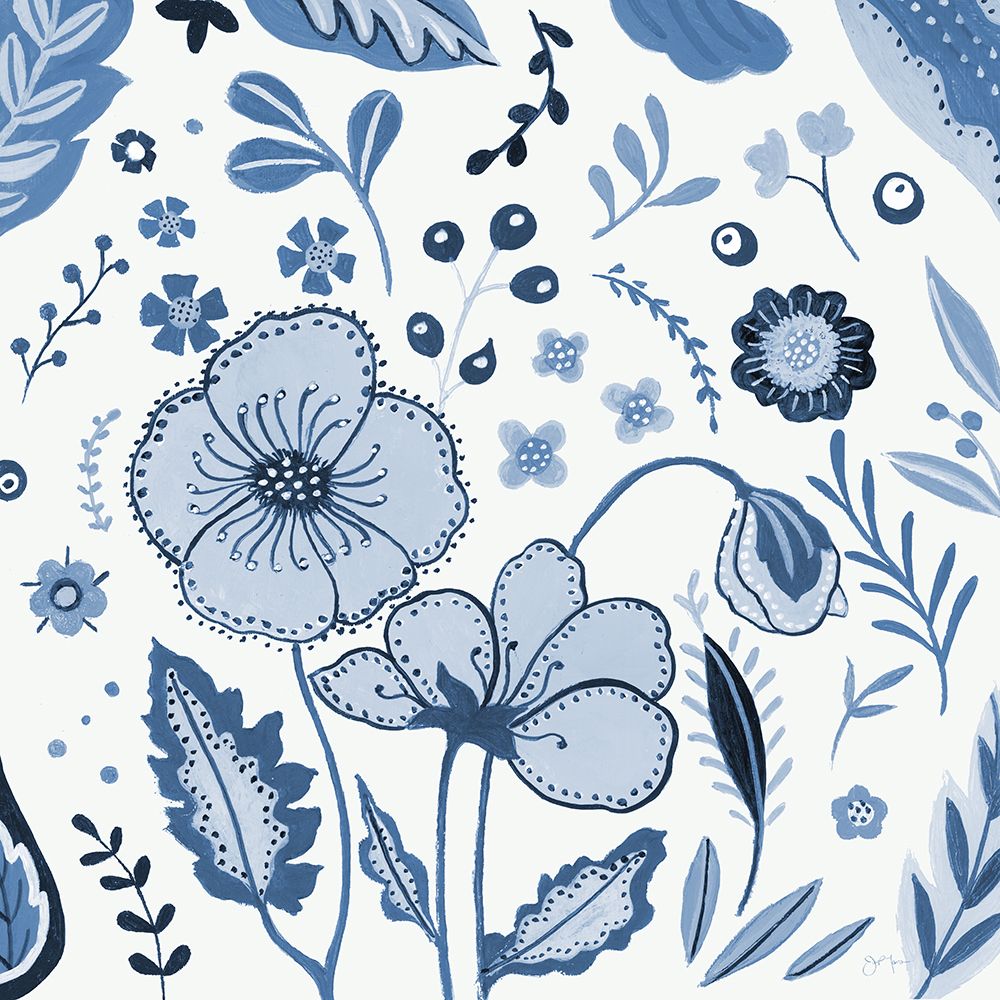 Providence Folk Flowers II art print by Tava Studios for $57.95 CAD