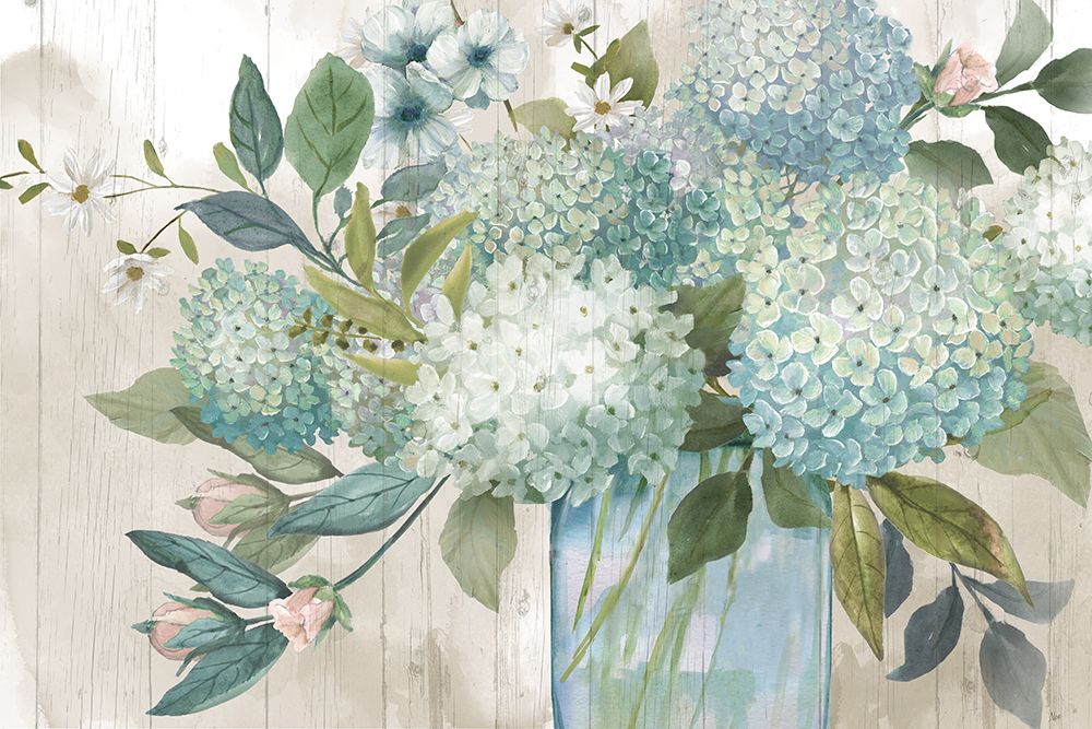 Hydrangeas Galore art print by Nan for $57.95 CAD