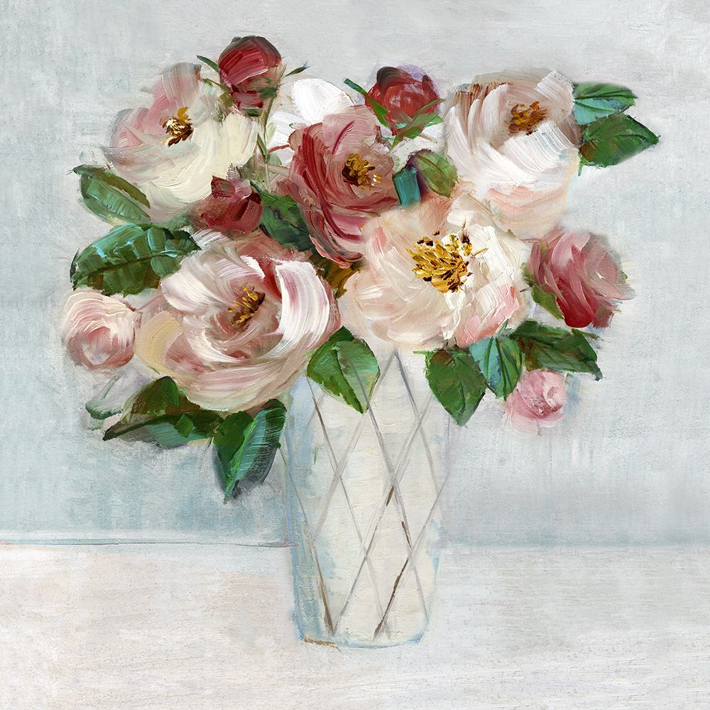 Shades of Blush Bouquet art print by Sally Swatland for $57.95 CAD