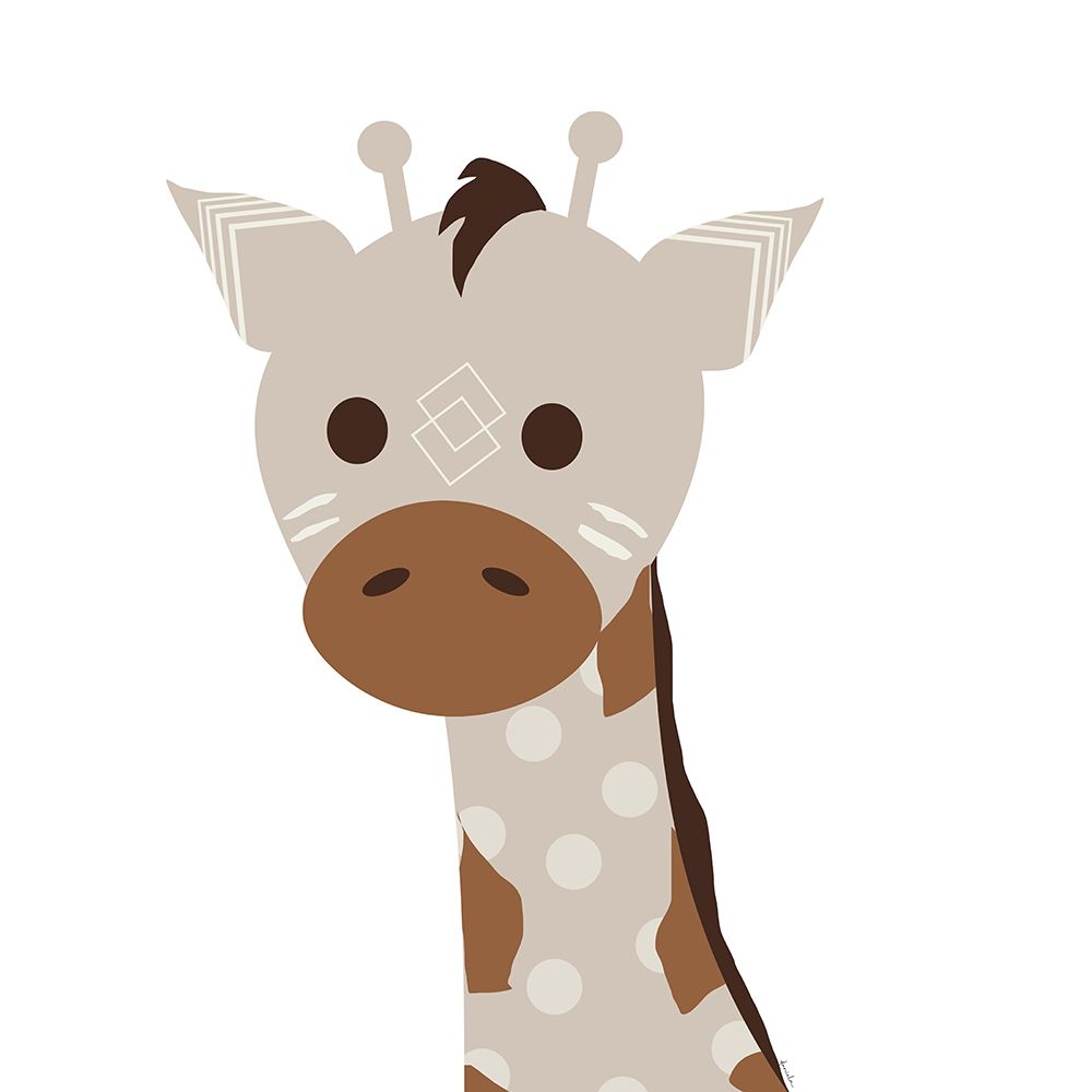 Neutral Giraffe art print by Charity Henderson for $57.95 CAD