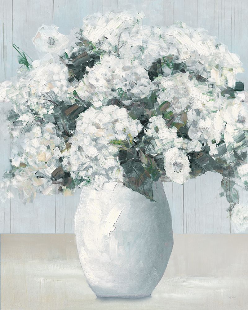 Beach House Hydrangeas art print by Sally Swatland for $57.95 CAD