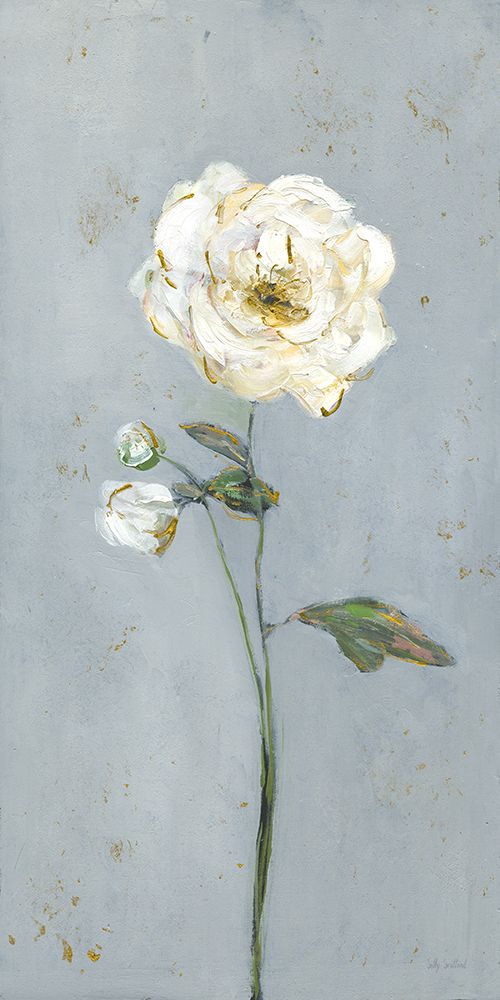 Flower Portrait with Gold I art print by Sally Swatland for $57.95 CAD