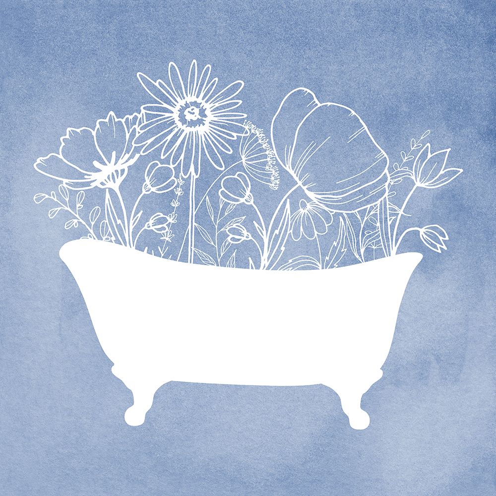 Floral Silhouette I art print by Daniela Santiago for $57.95 CAD