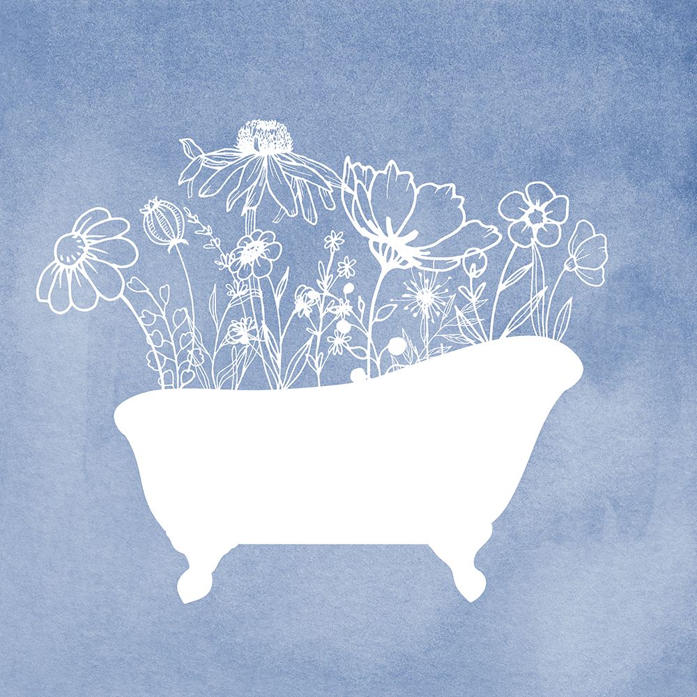 Floral Silhouette II art print by Daniela Santiago for $57.95 CAD