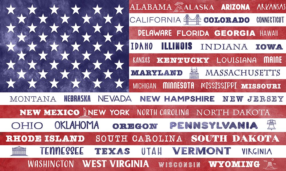 Stately Flag art print by Daniela Santiago for $57.95 CAD