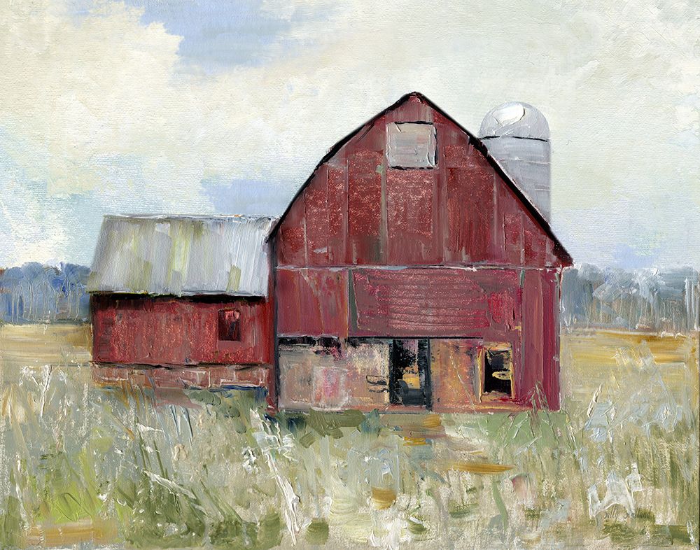 Red Barn art print by Sally Swatland for $57.95 CAD