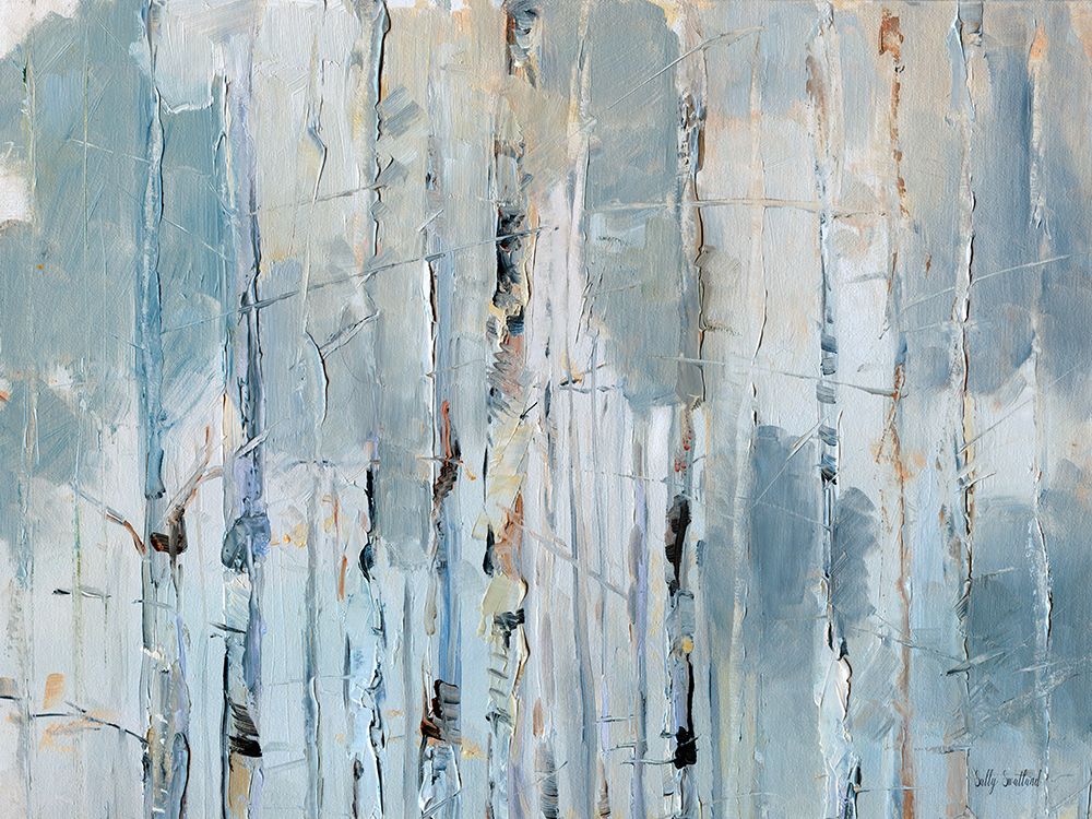 Birch Tree Sunrise art print by Sally Swatland for $57.95 CAD