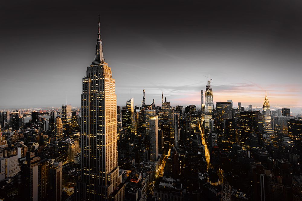 Goodnight NY art print by CAD Design for $57.95 CAD