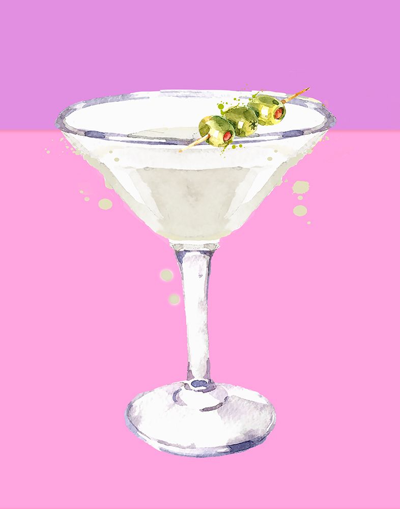 Neon Martini art print by Susan Jill for $57.95 CAD