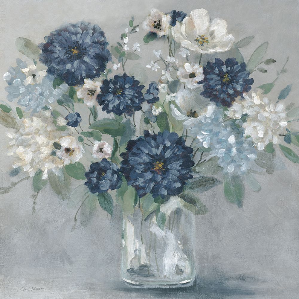 Bold Indigo Bouquet art print by Carol Robinson for $57.95 CAD