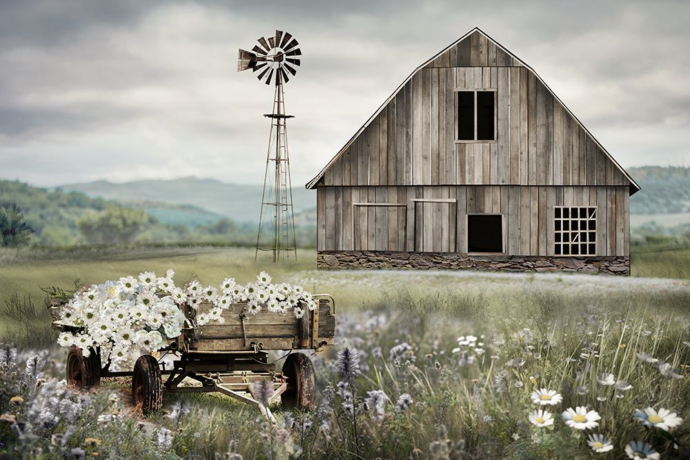 Twilight at Wildflower Farm art print by CAD Design for $57.95 CAD