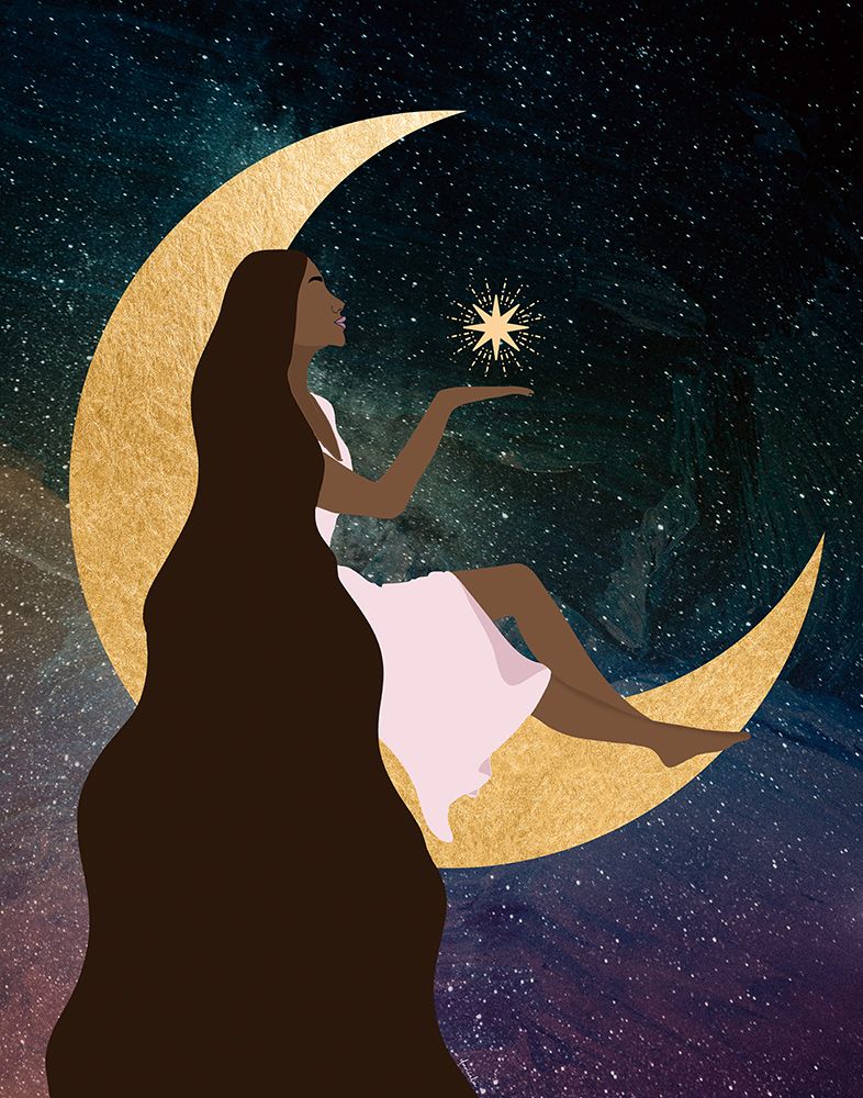 Moon Goddess art print by Daniela Santiago for $57.95 CAD