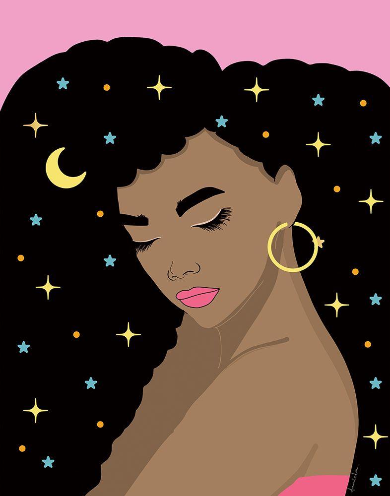 Lunar Beauty art print by Daniela Santiago for $57.95 CAD
